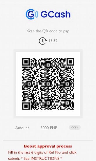 Step 4: Open your GCash app and transfer money by scanning the QR code.