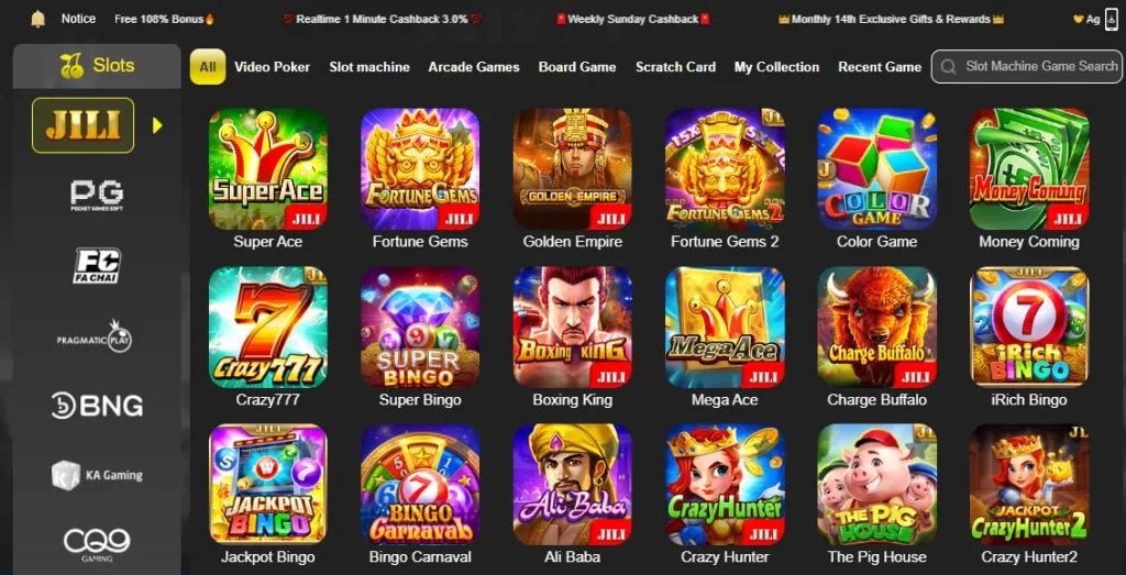 Explore slot machines at PHDream