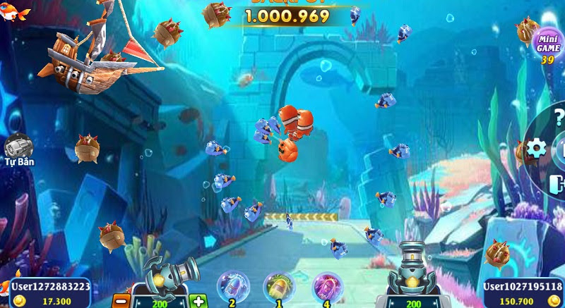 Some details about the 5D fish shooting game